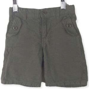 Janie and Jack Khaki Cargo Shorts Green 3T